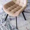 LAURES VINTINO calunene kreslo stolicka do jedalne kuchyne zamat zamatová bezova 7