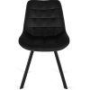 LAURES VINTINO calunene kreslo stolicka do jedalne kuchyne zamat zamatová čierna 7