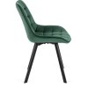 LAURES VINTINO calunene kreslo stolicka do jedalne kuchyne zamat zamatová smaragdovo zelena 8
