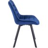 LAURES VINTINO calunene kreslo stolicka do jedalne kuchyne zamat zamatová modrá 9