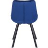LAURES VINTINO calunene kreslo stolicka do jedalne kuchyne zamat zamatová modrá 10