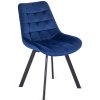 LAURES VINTINO calunene kreslo stolicka do jedalne kuchyne zamat zamatová modrá 1