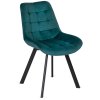 LAURES VINTINO calunene kreslo stolicka do jedalne kuchyne zamat zamatová tyrkysova 4
