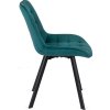 LAURES VINTINO calunene kreslo stolicka do jedalne kuchyne zamat zamatová tyrkysova 6