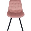 LAURES VINTINO calunene kreslo stolicka do jedalne kuchyne zamat zamatová ruzova 4