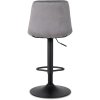 vintino laures barova stolicka zamatova seda siva otocna stolicka cierna podstava vyskovo nastavitelna jedalenska stolicka 7
