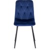 LAURES VINTINO calunene kreslo stolicka do jedalne kuchyne zamat zamatová modra 9