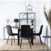LAURES VINTINO calunene kreslo stolicka do jedalne kuchyne zamat zamatová cierna 3