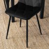 LAURES VINTINO calunene kreslo stolicka do jedalne kuchyne zamat zamatová cierna 7