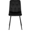 LAURES VINTINO calunene kreslo stolicka do jedalne kuchyne zamat zamatová cierna 8
