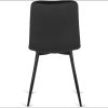 LAURES VINTINO calunene kreslo stolicka do jedalne kuchyne zamat zamatová cierna 10