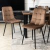 vintino laures jedálenska stolicka forli hneda zamatova velurova loft velvet cierne nohy 3
