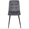 LAURES VINTINO calunene kreslo stolicka do jedalne kuchyne zamat zamatová sivá 1