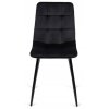 LAURES VINTINO calunene kreslo stolicka do jedalne kuchyne zamat zamatová čierna 3