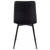 LAURES VINTINO calunene kreslo stolicka do jedalne kuchyne zamat zamatová čierna 4