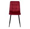 vintino laures jedálenska stolicka forli bordova zamatova velurova loft velvet cierne nohy 9