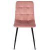 vintino laures jedálenska stolicka forli ružova zamatova velurova loft velvet cierne nohy 2