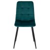 vintino laures jedálenska stolicka forli tyrkysova zamatova velurova loft velvet cierne nohy 7