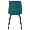 vintino laures jedálenska stolicka forli tyrkysova zamatova velurova loft velvet cierne nohy 9