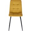 vintino laures jedálenska stolicka forli horčicová zamatova velurova loft velvet cierne nohy 3