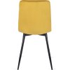 vintino laures jedálenska stolicka forli horčicová zamatova velurova loft velvet cierne nohy 5
