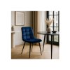 vintino laures jedálenska stolicka forli modra zamatova velurova loft velvet cierne nohy 2