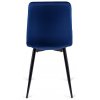 vintino laures jedálenska stolicka forli modra zamatova velurova loft velvet cierne nohy 4