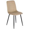 vintino laures jedálenska stolicka forli bežovej zamatova velurova loft velvet cierne nohy 1