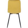 vintino laures jedálenska stolicka forli horčicova zamatova velurova loft velvet cierne nohy 8