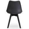 vintino laures jedálenska stolicka forli čierna zamatova velurova loft velvet cierne nohy 5