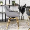 vintino laures kreslo stolicka siva zlate nohy kreslo do kniznice kreslo do obyvacky kreslo do spalne kreslo na kojenie velur 4