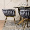 vintino laures kreslo stolicka siva zlate nohy kreslo do kniznice kreslo do obyvacky kreslo do spalne kreslo na kojenie velur carina 6