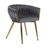 vintino laures kreslo stolicka siva zlate nohy kreslo do kniznice kreslo do obyvacky kreslo do spalne kreslo na kojenie velur carina 1