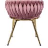 vintino laures kreslo stolicka ružova zlate nohy kreslo do kniznice kreslo do obyvacky kreslo do spalne kreslo na kojenie velur carina 9