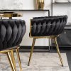 vintino laures kreslo stolicka čierna zlate nohy kreslo do kniznice kreslo do obyvacky kreslo do spalne kreslo na kojenie velur carina 5