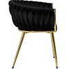 vintino laures kreslo stolicka čierna zlate nohy kreslo do kniznice kreslo do obyvacky kreslo do spalne kreslo na kojenie velur carina 9