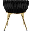 vintino laures kreslo stolicka čierna zlate nohy kreslo do kniznice kreslo do obyvacky kreslo do spalne kreslo na kojenie velur carina 10