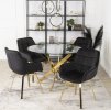vintino laures kreslo stolicka čierna zlate nohy kreslo do kniznice kreslo do obyvacky kreslo do spalne kreslo na kojenie velur 1