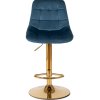 vintino laures zamatova otočna barova stolička zlatá podstava 3