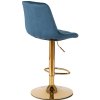 vintino laures zamatova otočna barova stolička zlatá podstava 4