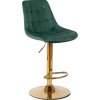 vintino laures zamatova otočna barova stolička zlatá podstava 5