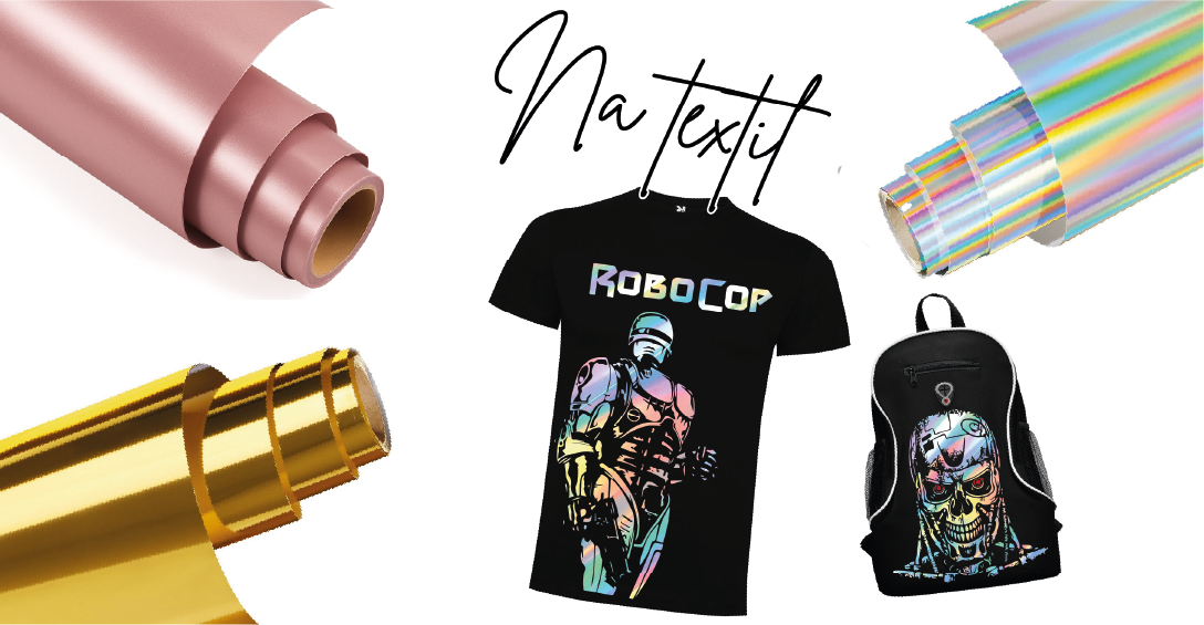 Holografické a metalické nažehlovací fólie