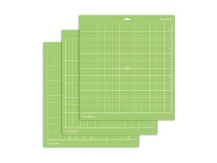 Zelená podložka Cricut s standardní přilnavostí 30 × 30 cm – detail pohledu na povrch a strukturu