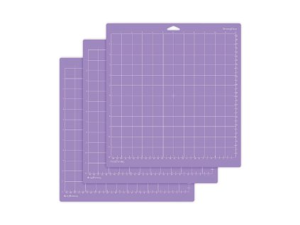 Fialová podložka Cricut s silnou přilnavostí 30 × 30 cm – detail pohledu na povrch a strukturu