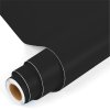 Matná černá samolepicí fólie – role s pohledem na strukturu a povrch