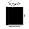 Rozměr černé matné samolepicí vinylové fólie – šířka 30 cm, délka podle objednaného množství