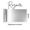 Zrcadlová stříbrná samolepicí fólie – role s pohledem na lesklý kovový povrch