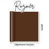 Rozměr hnědé matné samolepicí vinylové fólie – šířka 30 cm, délka podle objednaného množství