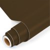 Matná gnědá samolepicí fólie – role s pohledem na strukturu a povrch