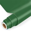Matná tmavá zelená samolepicí fólie – role s pohledem na strukturu a povrch